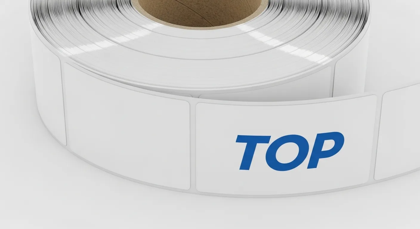 TOP beschichtetes Etikett