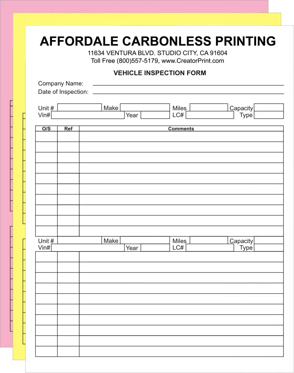 individuell bedrucktes NCR-Papier