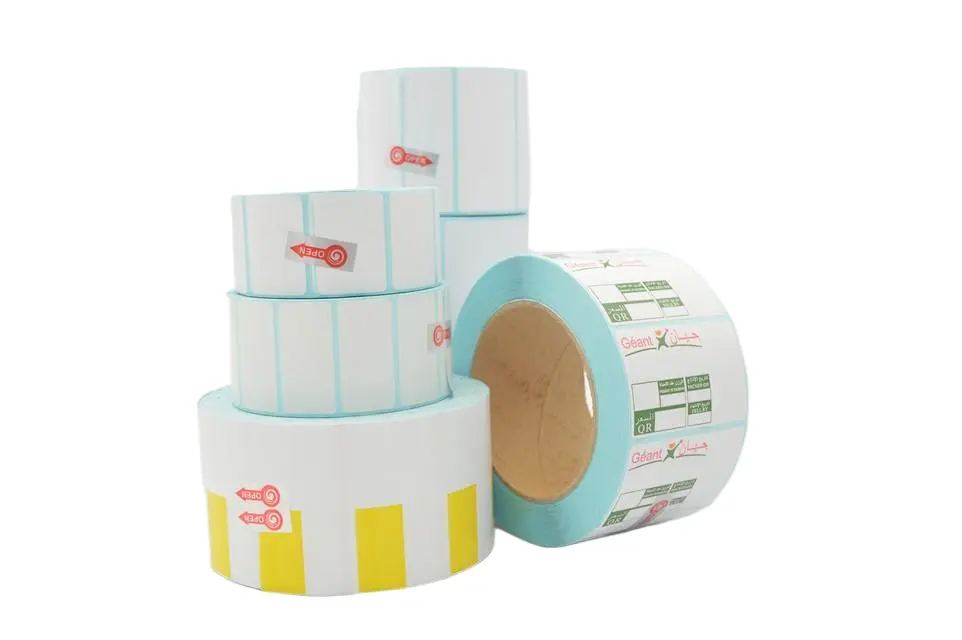 Werkseitig individuell gedrucktes Thermoetikett