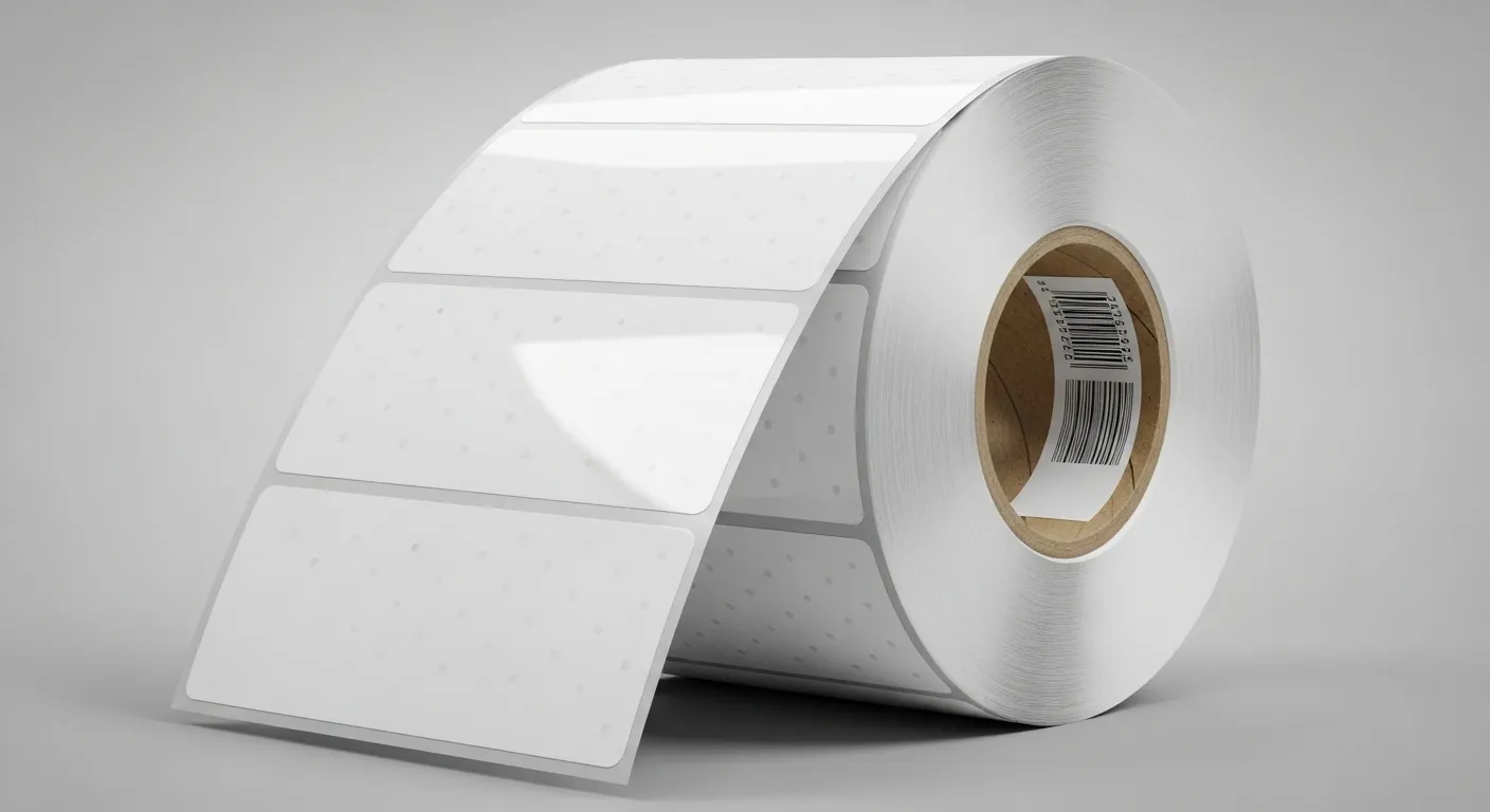 halb TOP beschichtetes Etikett